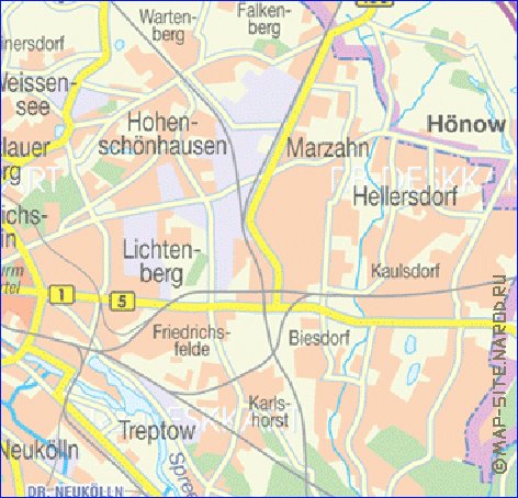 carte de des routes Berlin