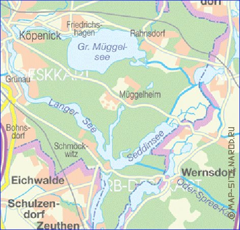 carte de des routes Berlin