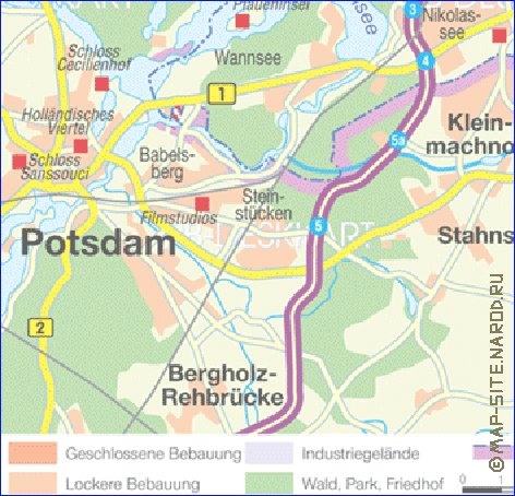 mapa de de estradas Berlim