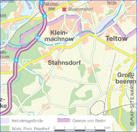 mapa de de estradas Berlim