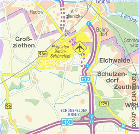 carte de des routes Berlin