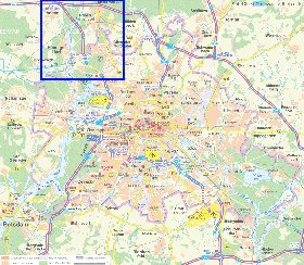 carte de des routes Berlin