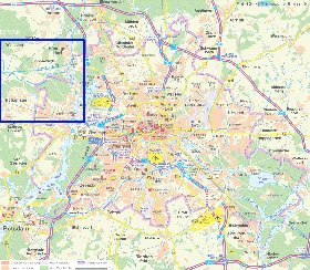 carte de des routes Berlin