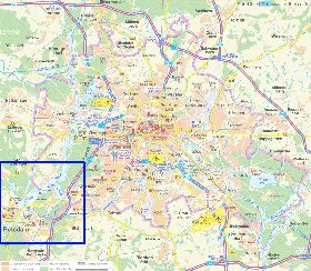 carte de des routes Berlin