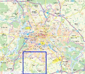 carte de des routes Berlin