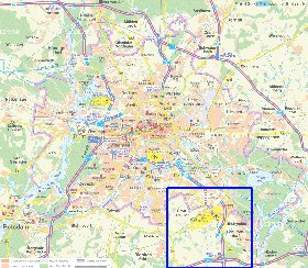 carte de des routes Berlin