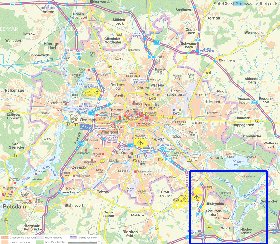 carte de des routes Berlin