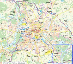 carte de des routes Berlin