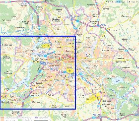 carte de des routes Berlin