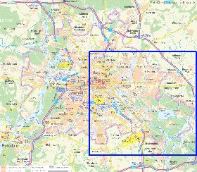 carte de des routes Berlin