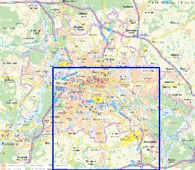 carte de des routes Berlin