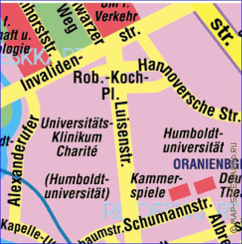 carte de Berlin en allemand