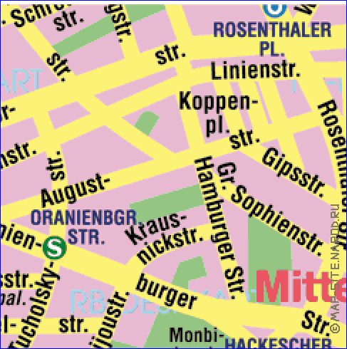 carte de Berlin en allemand