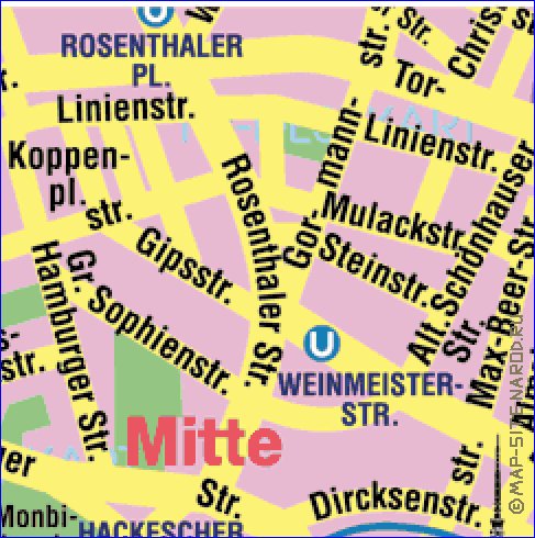 carte de Berlin en allemand