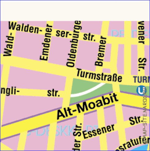 carte de Berlin en allemand