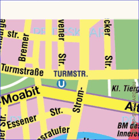 carte de Berlin en allemand