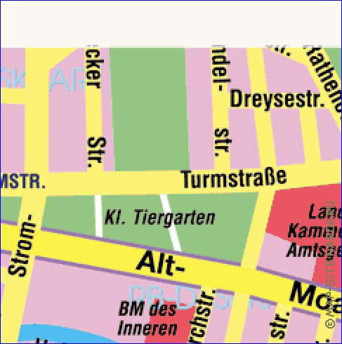 carte de Berlin en allemand