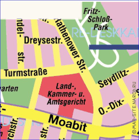 carte de Berlin en allemand