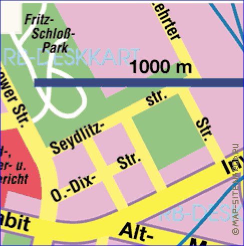 carte de Berlin en allemand