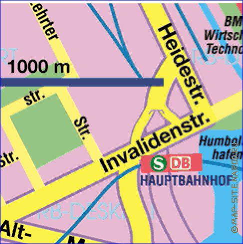 carte de Berlin en allemand