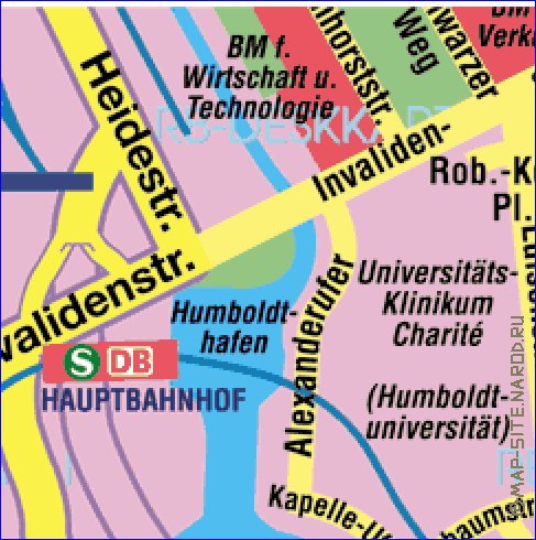 carte de Berlin en allemand