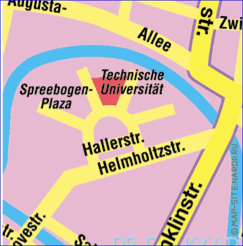 carte de Berlin en allemand