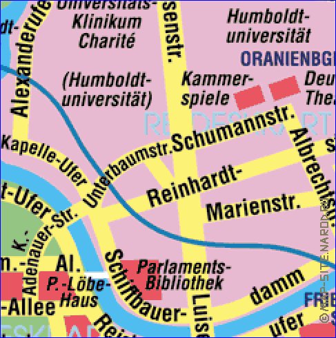 carte de Berlin en allemand