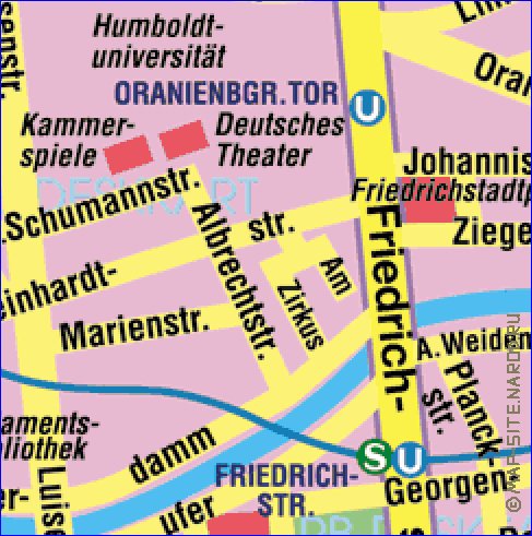 carte de Berlin en allemand