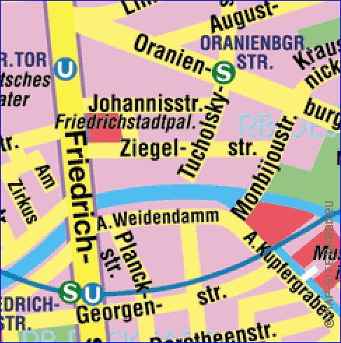 carte de Berlin en allemand