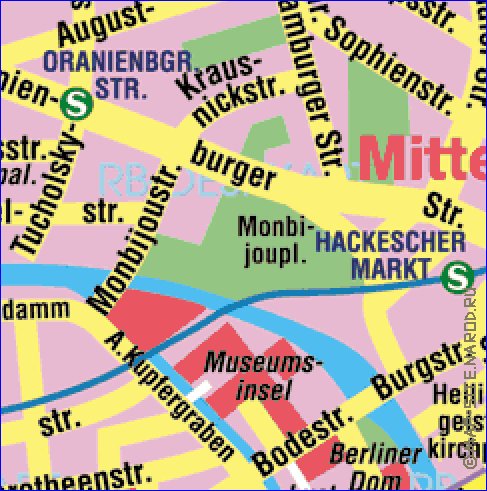 carte de Berlin en allemand