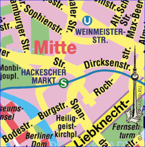 carte de Berlin en allemand