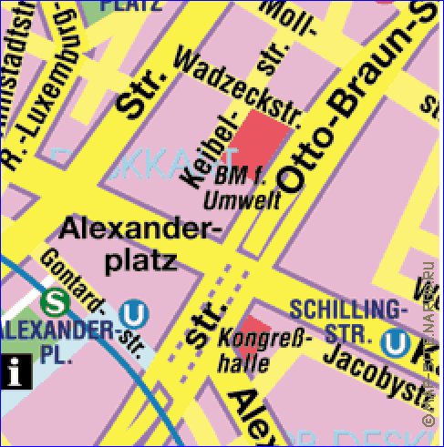 carte de Berlin en allemand