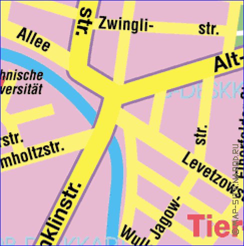 carte de Berlin en allemand