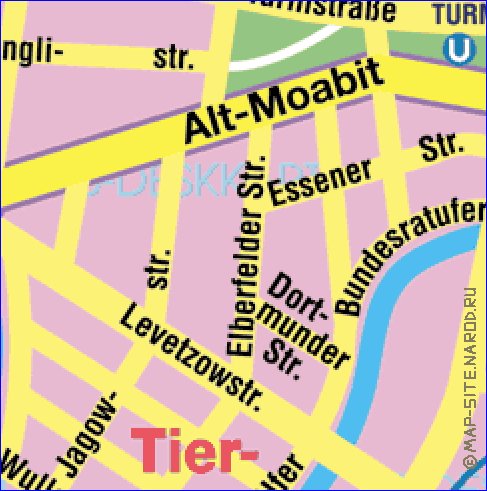 carte de Berlin en allemand