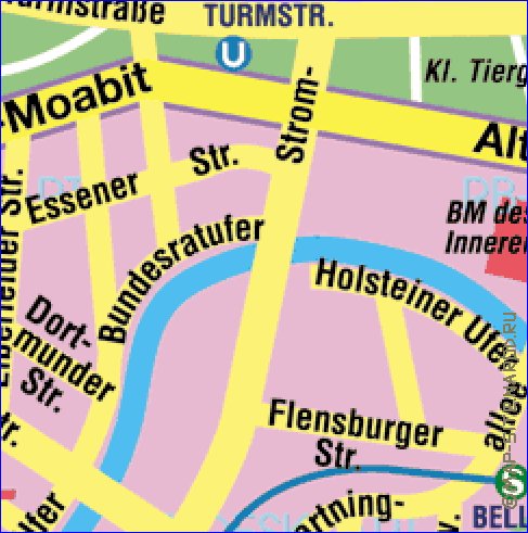 carte de Berlin en allemand