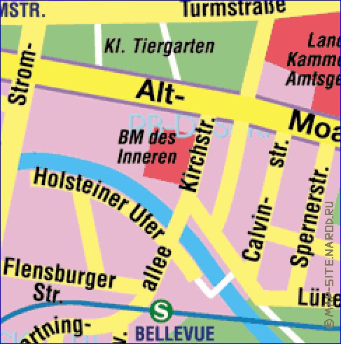 carte de Berlin en allemand