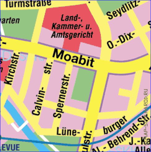 carte de Berlin en allemand