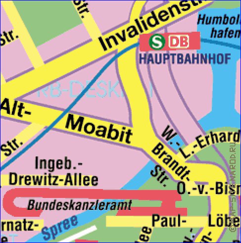 carte de Berlin en allemand