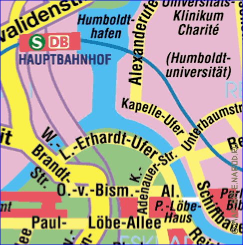 carte de Berlin en allemand