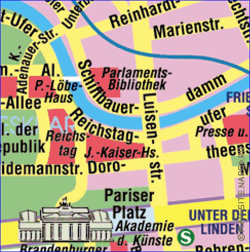 carte de Berlin en allemand