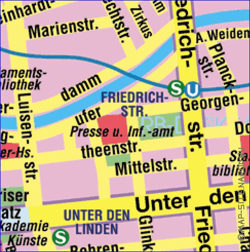 carte de Berlin en allemand