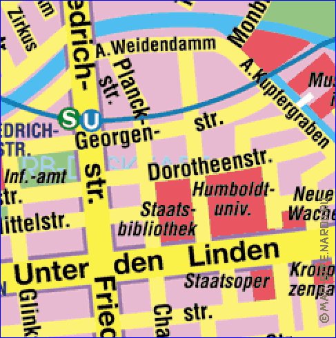 carte de Berlin en allemand