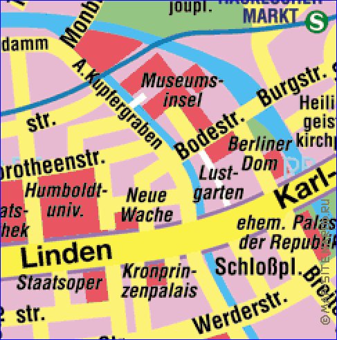 carte de Berlin en allemand