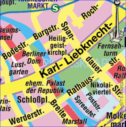 carte de Berlin en allemand