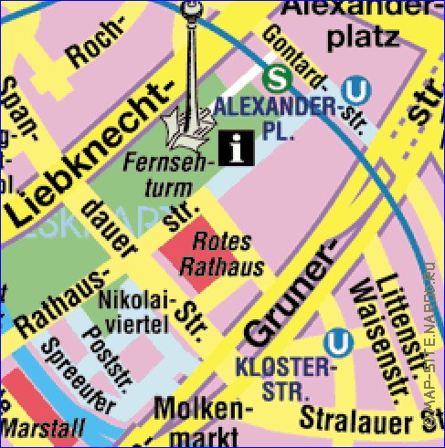 carte de Berlin en allemand