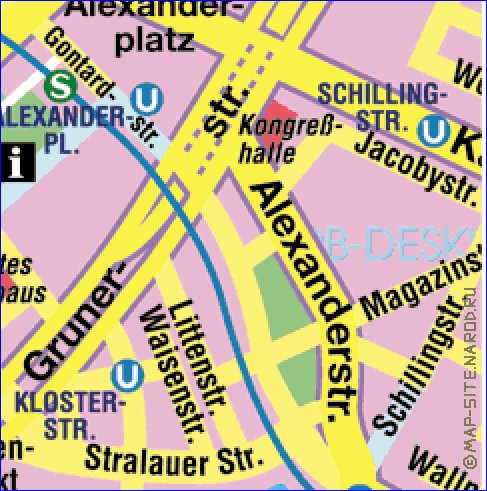 carte de Berlin en allemand