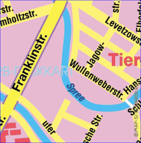 carte de Berlin en allemand