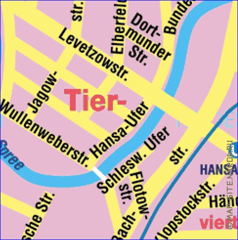 carte de Berlin en allemand