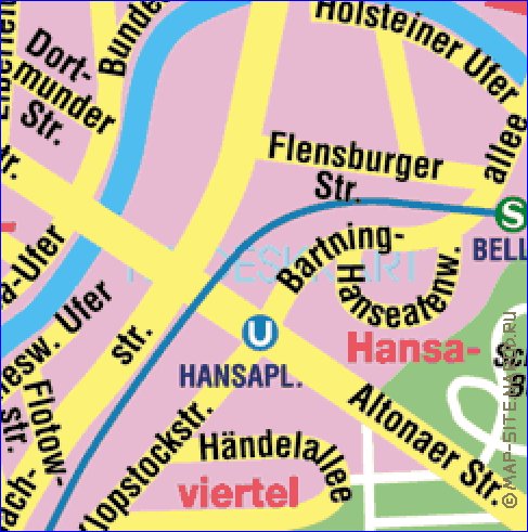 carte de Berlin en allemand