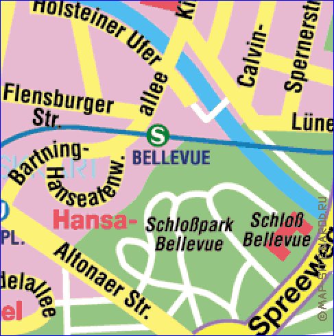 carte de Berlin en allemand